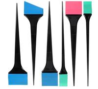 POPETPOP Cepillos Aplicadores de Silicona Color Aleatorio Juego de 6 para Teñir el Cabello, Set Negro Aplicación Rápida y Limpieza Fácil para Uso