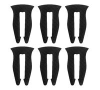 POPETPOP Cerraduras de Silicona para Perillas de Estufa de Gas Cubierta Protectora Negra 6 Piezas Bloqueo de Seguridad Mascotas Resistente al Calor Compatible Varios Modelos