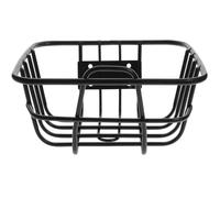 POPETPOP Cesta Delantera Metálica para Bicicleta de Montaña, Contenedor Multifunción para Transportar Verduras y Accesorios, Adecuado para Excursiones y Uso Exterior