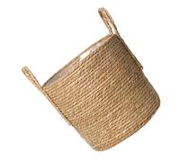 POPETPOP Cesta Mimbre Planta 2 Piezas Maceta Cesta Cuerda Tejida Cubre Macetas Artificiales Macetas Interior Decoración Planta Interior Macetero Flores Maceta Suculenta Rota Envase Bandeja