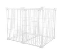 POPETPOP Cesta Organizadora para Congelador Separador y Base Alambre Metálico Resistente Tamaño 36X30X30 CM Contenedor para Almacenamiento de Alimentos y Despensa Adecuado para