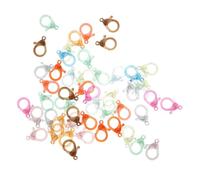 POPETPOP Cierre de Langosta de Plástico Acrílico, Pinza de Langosta Diy, 50 Piezas, para Llavero y Joyería, Materiales de Manualidades y Juguetes Color Aleatorio