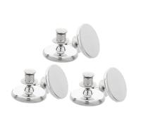 POPETPOP Cierre Magnético para Cortinas de Acero Inoxidable 25 Mm Grande 3 Pares de Botones Magnéticos Invisibles para Mantener Cortinas Cerradas Fuertes y Duraderos para Decoración