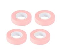 POPETPOP Cintas para Injerto de Pestañas Adhesivas Rosa de Tela No Tejida, 4 Rollos para Extensión y Reducción de Irritación en Uso en Salones de Belleza y Hogar