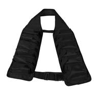 POPETPOP Cinturón Porta Cerveza Ajustable para Hombre, Tejido Oxford Resistente, Soporte Manos Libres para Bebidas, Riñonera Negra para Camping, Senderismo y Fiestas al Aire Libre