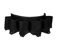 POPETPOP Cinturón Porta Cerveza para Hombre, Cinturón de Bebidas para Fiestas, Tela Oxford, Negro, 6 Compartimentos Elásticos Ajustables, Acceso Rápido, para Actividades al Aire Libre