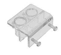 POPETPOP Clip de tubería de Agua drenar Humano automático Mascota Percha Tubo Accesorio para Acuario sujeción de Manguera de Acuario Accesorios de Acuario Clip de Agua Acrílico Transparent