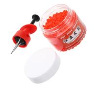 POPETPOP Clips de Anzuelo para Gusanos Rojos de Acero Inoxidable, Equipo Portátil de Pesca para Cebos en Ríos y Lagos