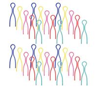 POPETPOP Clips de Bobinas de Plástico para Costura 100 Piezas Colores Surtidos (verde, Rojo, Rosa, Azul, Amarillo) Organizador y Fijador de Hilo para Manualidades y Almacenamiento