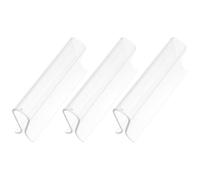 POPETPOP Clips para Cortinas Fijos de Plástico, Accesorios Prácticos y Reutilizables para Persianas Enrollables, Paquete de 3 Piezas Diseño Simple y Moderno