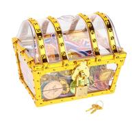 POPETPOP Cofre Infantil Juego de Juguetes Plástico Acrílico Seguro para Fiesta Halloween Decoración y Regalo Niñas