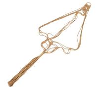 POPETPOP Colgador de pared de macramé para ukelele, estilo bohemio, para guitarra acústica y eléctrica, color marrón, 125 cm