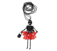 POPETPOP Collar Colgante De Muñeca De Cristal y Aleación Diseño Divertido Para Mujer y Niña Eventos Sociales