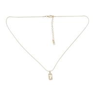 POPETPOP Collar con Número 7 de Acero de Titanio Dorado para Mujer, Cadena de Clavícula Elegante y Chic, Adecuado para Eventos y Uso Diario