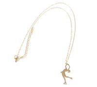 POPETPOP Collar de Gimnasia Charm de Inoxidable para Mujeres y Hombres Pendiente de Gimnasia Joyería Deportiva y Duradera Accesorio para Adolescentes y Adultos