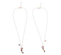 POPETPOP Collar Magnético Forma De De Dibujos Animados Joyería De Animales Para Niñas Collar De Amistad Medallón De Corazón De Para Mejores Amigas Para Regalos De Cumpleaños