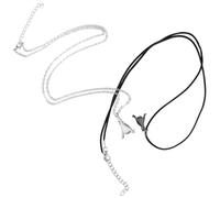 POPETPOP Collar para Parejas de Promesa para Hombres, Aleación de Zinc | Ligero, Único y Chic, Acabado Resistente, Obsequio para Novio y Hombres, Joyería de Uso Diario