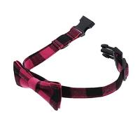 POPETPOP Collar para Perro Lazo Desmontable, Collar Decorativo de Tela, Tamaño M 2.5x50 Cm, Ajustable para Cachorros y Perros Pequeños, Accesorio Cómodo Día a Día