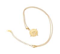 POPETPOP Collar Vintage Cartas del Tarot de Acero Inoxidable Amuleto Suerte y Sol para Mujer Cadena Colgante Ojo Joyas de Buena Suerte para Usar Eventos Especiales