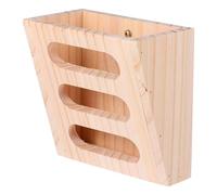 POPETPOP Comedero de Madera para Conejos Cuadrado Soporte para sin Clavos ni Grapas Bordes Lisos para Seguridad Mantiene el Heno Seco y Adecuado para Alimentación de Cobayas y