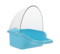 POPETPOP Comedero para Pájaros Envase Alimentador Loro Sin Comedero Automático para Pájaros Contenedor De Comida para Pájaros Colgante Accesorios para Comederos De Pájaros El Plastico Blue