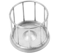 POPETPOP Comedero para Reptiles de Acero Inoxidable, Almacenador de Comida y Agua para Tortugas, Adecuado para Terrarios y Tiendas de Mascotas, Color Plata