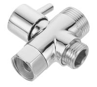 POPETPOP Conector Desviador para Ducha en Forma de T, Accesorio para Cuarto con Función de Triple Vía y Conexión Resistente para Filtro de Ducha