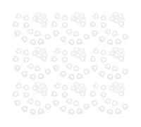 POPETPOP Confeti en Forma de Corazón Blanco de Resina para Boda y Bridal Shower, Ligero Brillo Duradero, Paquete de 500 Piezas Elegante y Clásico