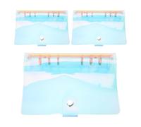POPETPOP Conjunto de 3 Cubiertas para Agendas de Anillas de 6 Anillos, Diseño Llamativo Pvc y Metal, Protección Mejorada y Compatibilidad Amplia para Escuela y Oficina