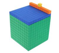 POPETPOP Conjunto de Bloques Base Diez de Espuma para Matemáticas Cubos Educativos para Juguetes Didácticos para Desarrollo Temprano y Conceptos Numéricos el Aula