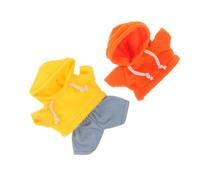 POPETPOP Conjunto De Ropa para Muñecas De Peluche Sudaderas y Vaqueros Kawaii para Osos De Juguete CREA Atuendos para Muñecos De Peluche