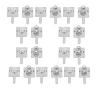 POPETPOP Contactos de Resorte de Batería AA 20 Piezas, Terminales de Acero Niquelado, 10 Contactos Positivos y 10 Negativos, Compatibles Portapilas para Juguetes, Linternas y Controles