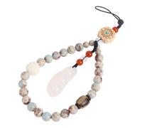 POPETPOP Cordón para Teléfono de Muñeca Corto Vintage de Piedra Shoushan Correa Decorativa Práctica Resistente y Suave para Uso Diario Accesorio Funcional para Teléfonos Móviles