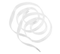 POPETPOP Cordones Planos Multifuncionales 8mm De Poliéster Blancos 80cm Para Zapatos Deportivos y Casuales 6 Piezas Para Hombre y Mujer Uso Diario y Deportivo