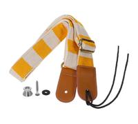 POPETPOP Correa Ajustable para Ukelele y Banjo en Algodón y Cuero, Cómoda y Segura para Competencias Musicales y Fiestas al Aire Libre