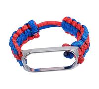 POPETPOP Correa de Reloj Ajustable para Mi Band Pulsera de Aleación de Zinc Resistente y Cómoda Compatible con Smartwatches y Wearable Fitness Diseño Trenzado