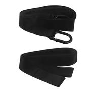 POPETPOP Correa de Remolque Negra 58 M X 5 CM para Motos de Nieve y Vehículos Todoterreno Cuerda de Tracción Resistente para Rescate y Emergencia en Invierno Equipo de Supervivencia