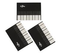POPETPOP Cuaderno de Composición Musical Reusable de 3 Piezas Páginas para Pentagrama de Papel Negro Adecuado para Práctica Musical al Aire Libre