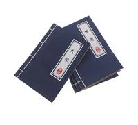 POPETPOP Cuaderno de Dibujo y Notas Estilo Chino Antiguo, 4 Piezas con Páginas sin Líneas, Cubierta Vintage de Escritura Clásica, Cuadernos para Caligrafía y Manualidades, Adecuado