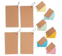 POPETPOP Cuaderno de Fichas con Anillas para Estudiantes, Papel Doble Cara Rayado, Estructura de Anillas para Gestión Flexible, Adecuado para Sesiones de Estudio y Preparación de Exámenes