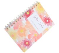 POPETPOP Cuaderno de Finanzas y Libro de Cuentas A5, Espiral, Papel Naranja, Secciones Diarias y Semanales, para Estudiantes, Notas y Registros Financieros Diarios