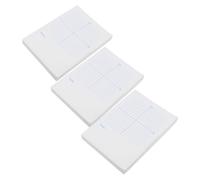 POPETPOP Cuaderno de Papel Cuadriculado Blanco de 3 Piezas para Estudiantes E Ingenieros Diseño Portátil y Compacto Adecuado para Tareas y Aula