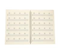 POPETPOP Cuaderno de Partituras de Guitarra A4 Portátil Papel Resistente y Líneas de Acordes Visibles Libro de Acordes para Músicos y Estudiantes de Música Adecuado para Clases y