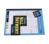 POPETPOP Cuaderno Organizador de Facturas Mensuales Azul Resumen Financiero Mensual y Seguimiento Completo de Pagos en Papel para Administración de Dinero
