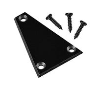 POPETPOP Cubierta de Tensor Triangular de Hierro Negra, Plástico Resistente, 1 Unidad 3 Tornillos Negros, Accesorio para Guitarra Eléctrico, Repuesto para Instrumento Musical