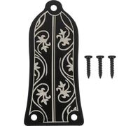 POPETPOP Cubierta de Varilla de Armadura Metálica con Patrón Negro Accesorio para Guitarra con Tornillos Diseño Ergonómico y Textura Delicada Fácil de Instalar y Ligera para Reparación y