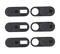 POPETPOP Cubierta Deslizante para Cámara Web Portátil y Computadora, 6 Unidades Negras, Diseño Delgado, Protección De Privacidad para Teléfono y Tableta, Uso Fácil para Todos Los Dispositivos