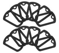 POPETPOP Cubierta para placa de identificación de perro de silicona negro militar 12 piezas, protección de bordes, reducción de ruido, ajuste ceñido para dog tag