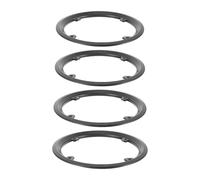 POPETPOP Cubierta Protectora de Plato de Bicicleta de Montaña de Plástico Negro 42 Dientes y 4 Tornillos para Protección Aerodinámica en Rutas Largas