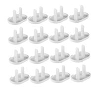 POPETPOP Cubiertas de Enchufes a Prueba de Niños para Bebés, Protector Eléctrico Color Claro Abs, 2 Agujeros, 40 Piezas, Seguridad Infantil Hogar, Fácil Extracción, Garantía de Protección